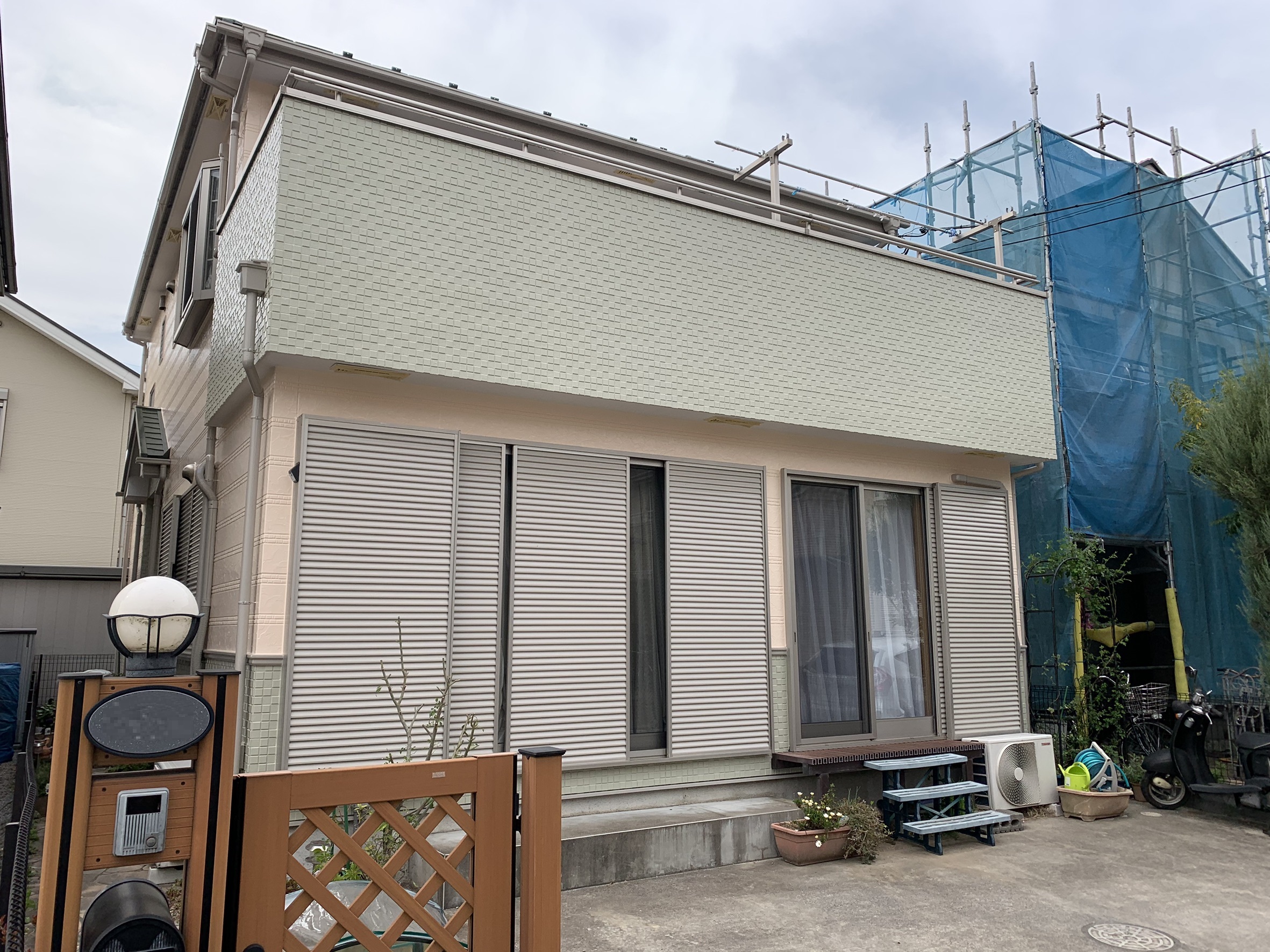 川越市Ｗ様邸　屋根、外壁塗装工事　屋根、外壁フッ素塗料で塗装しました！