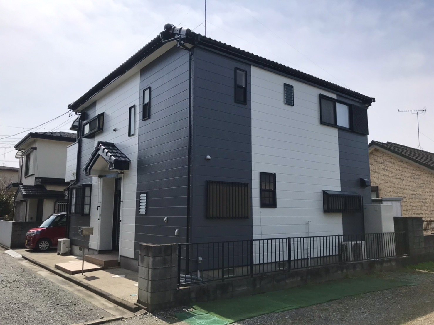 埼玉県川島町I様邸　屋根・外壁塗装工事　２０年耐久　フッソ塗料で塗装しました。