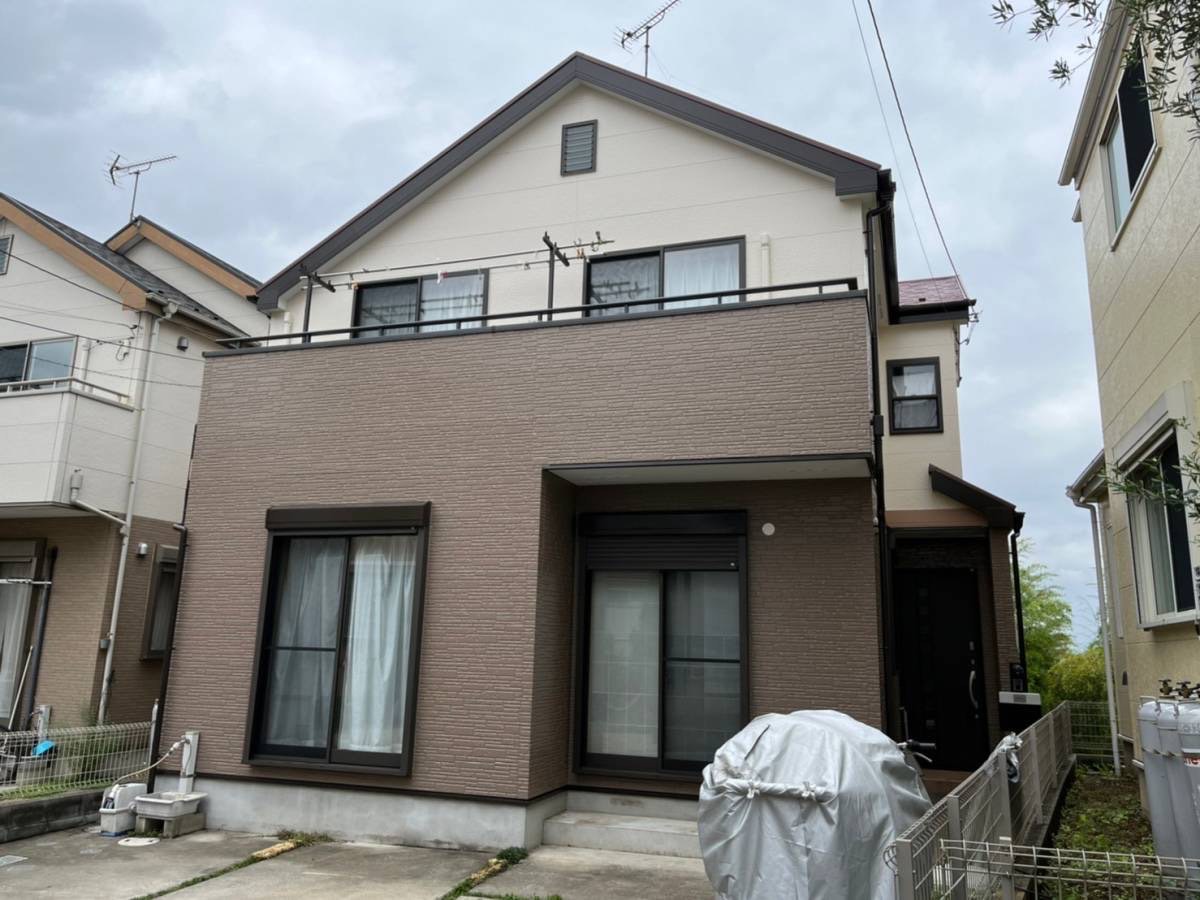 埼玉県川越市M様邸　屋根・外壁塗装工事　10年耐久　シリコン塗料で塗装しました。
