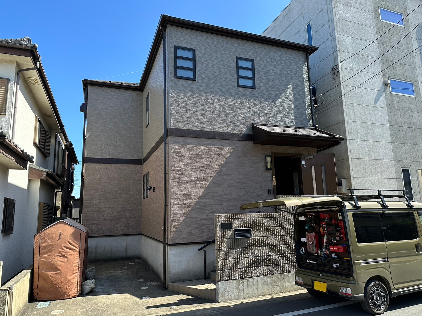 埼玉県川越市T様邸　外壁塗装工事、ベランダ床防水工事　15年耐久　ラジカル塗料で塗装しました。